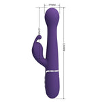 Pretty Love Dejon Vibrador Coelho 3 Em 1 Multifuno Roxo