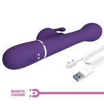 Pretty Love Dejon Vibrador Coelho 3 Em 1 Multifuno Roxo