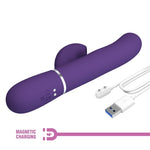 Pretty Love Perlita Vibrador Punto G 3 En 1 Multifunción Púrpura