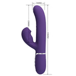 Pretty Love Perlita Vibrador Punto G 3 En 1 Multifunción Púrpura