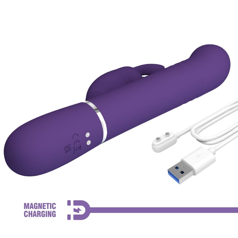 Pretty Love Coale Vibrador  Coelho 4 Em 1 Roxo