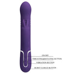 Pretty Love Coale Vibrador  Coelho 4 Em 1 Roxo