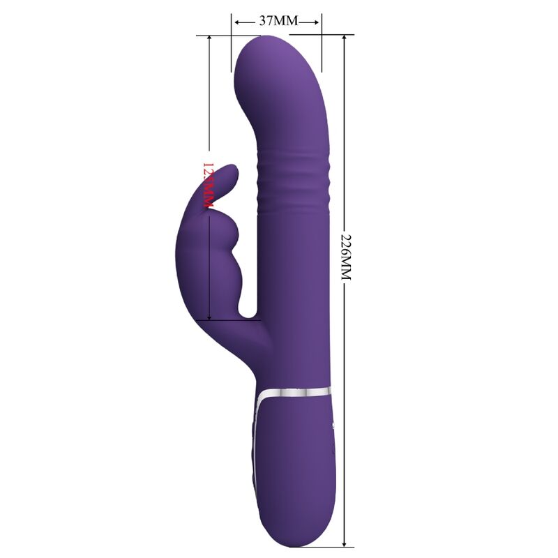 Pretty Love Coale Vibrador  Coelho 4 Em 1 Roxo