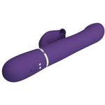 Pretty Love Zalin Vibrador de Coelho Pérolas 4 Em 1 Roxo