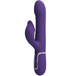 Pretty Love Zalin Vibrador de Coelho Pérolas 4 Em 1 Roxo