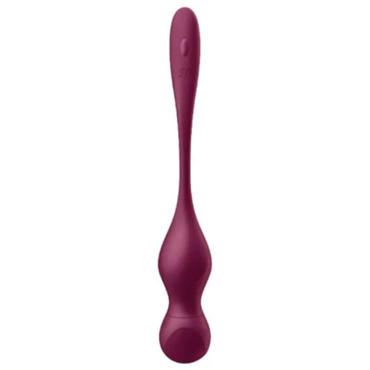 Satisfyer Love Birds Vary Bolas Vibratorias Aplicación Gratuita Vino Tinto