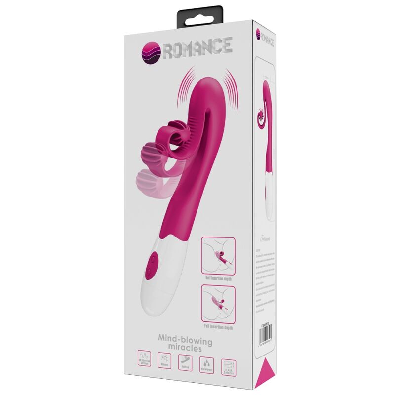 Romance - Vibrador e Estimulador 30 Velocidades Cor-De-Rosa