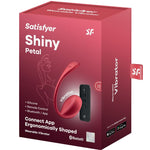 Satisfyer Shiny Petal Estimulador de Controle Remoto G Point Vermelho Aplicativo Gratuito