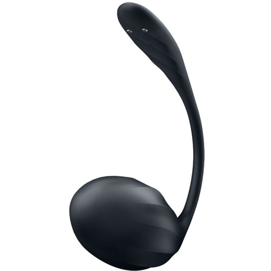 Satisfyer Ribbed Petal Estimulador de Punto G Control Remoto Negro Aplicación Gratuita