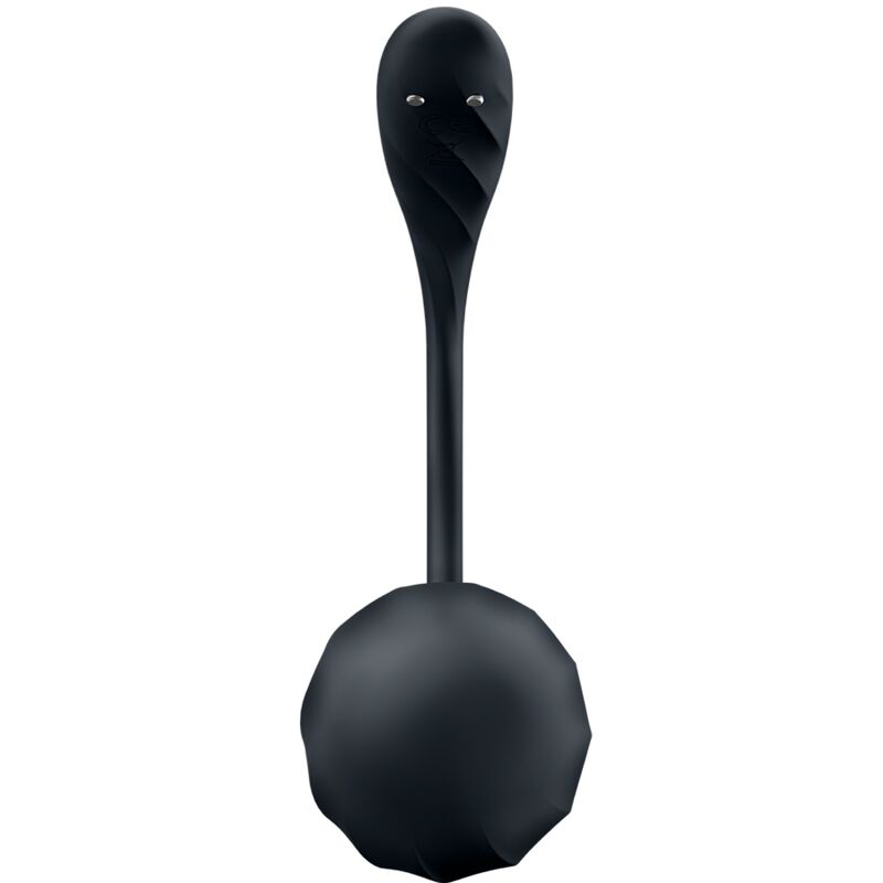 Satisfyer Ribbed Petal Estimulador de Ponto G Controle Remoto Preto Aplicativo Gratuito