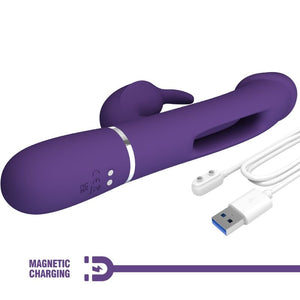 Bonito Amor - Kampas Coelho Vibrador Multifunção 3 em 1 com Língua Violeta