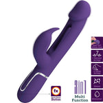Hermoso Amor Kampas Conejo Vibrador Multifunción 3 En 1 Con Lengua Violeta