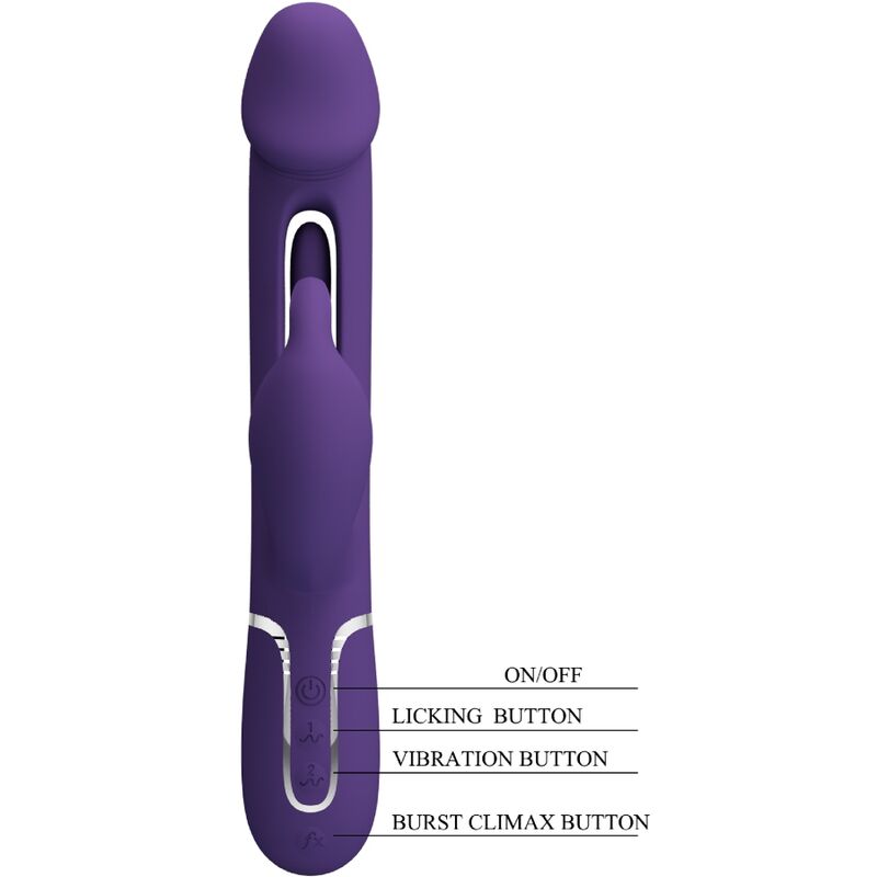 Bonito Amor - Kampas Coelho Vibrador Multifunção 3 em 1 com Língua Violeta