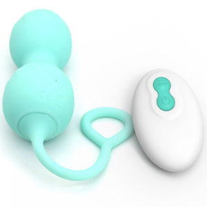 Armony - Blossoms Vaginal Dumbbell Vibração Controle Remoto 10 Vibrações Verde