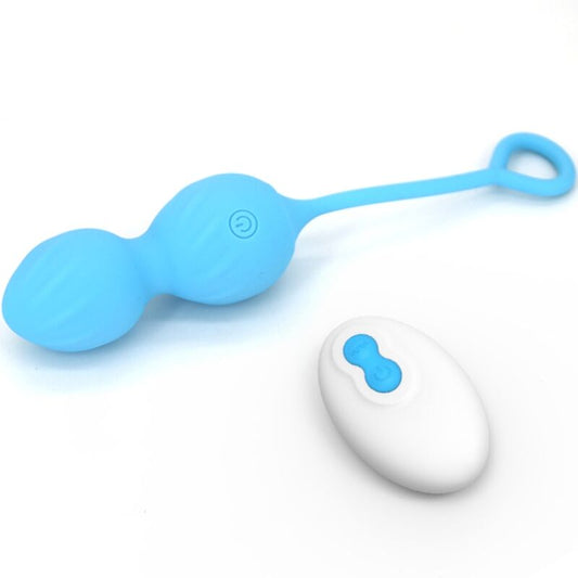 Armony - Blossoms Vaginal Dumbbell Vibração Controle Remoto 10 Vibrações Azul