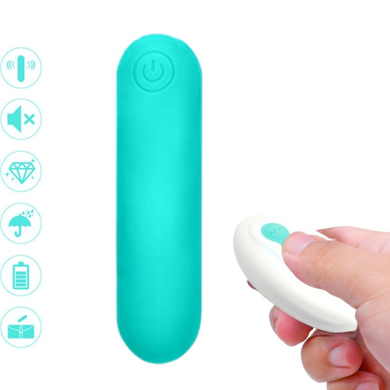 Armony - Splash Joline Vibrador Bullet Silicone Controle Remoto 10 Vibrações 65 X 15 cm Verde