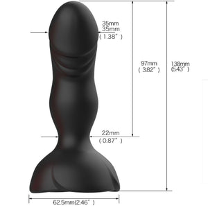 Armony - Extreme a Bloom Vibrador Rose e Controle Remoto de Plug Anal Preto