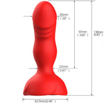Armony - Extreme a Bloom Vibrador Rose e Plug Anal Controle Remoto Vermelho