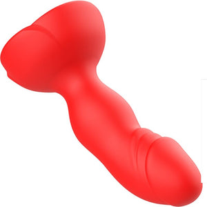 Armony - Extreme a Bloom Vibrador Rose e Plug Anal Controle Remoto Vermelho