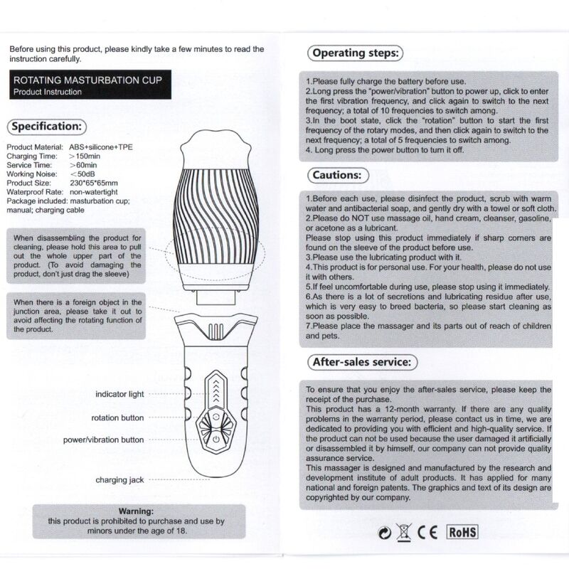 Armony - Belucci Vibrador Masturbador Oral Branco
