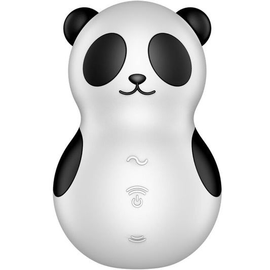 Satisfyer Pocket Panda Estimulador y Vibrador Blanco y Negro
