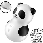 Satisfyer Pocket Panda Estimulador e Vibrador Preto e Branco