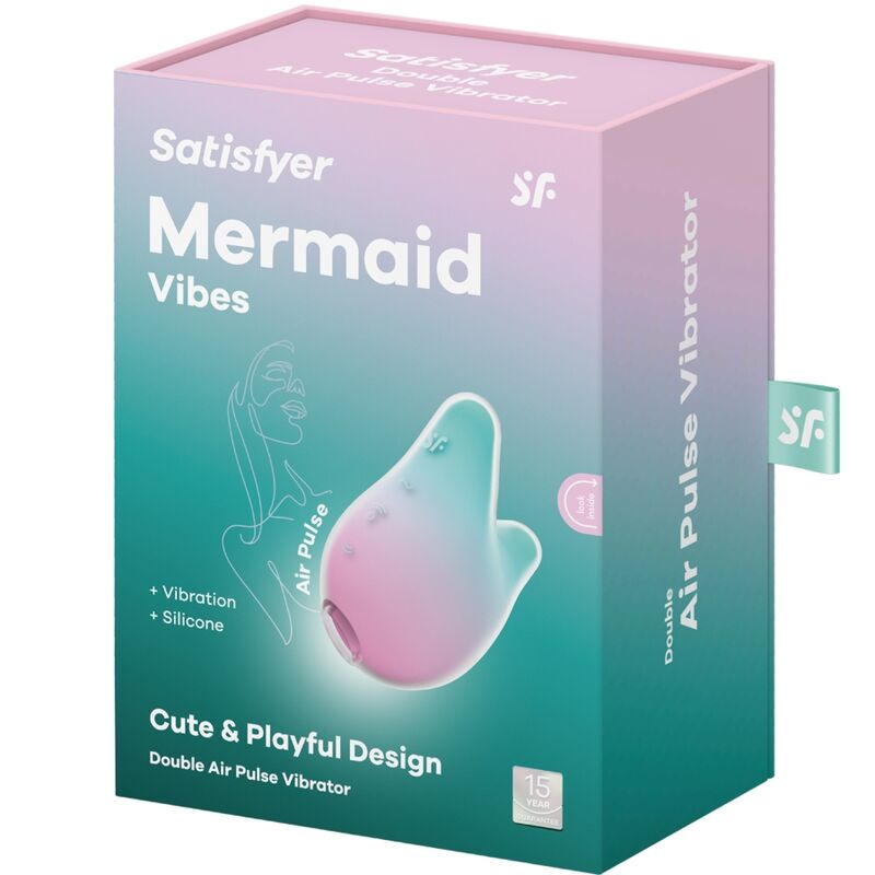 Satisfyer Mermaid Vibes Estimulador y Vibrador Menta y Rosa