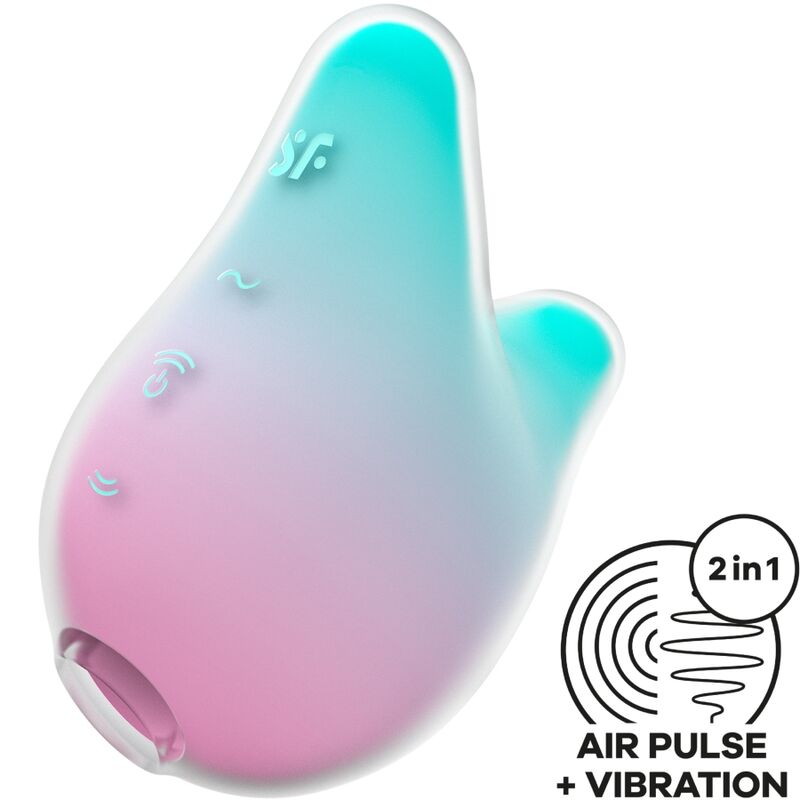 Satisfyer Mermaid Vibes Estimulador y Vibrador Menta y Rosa