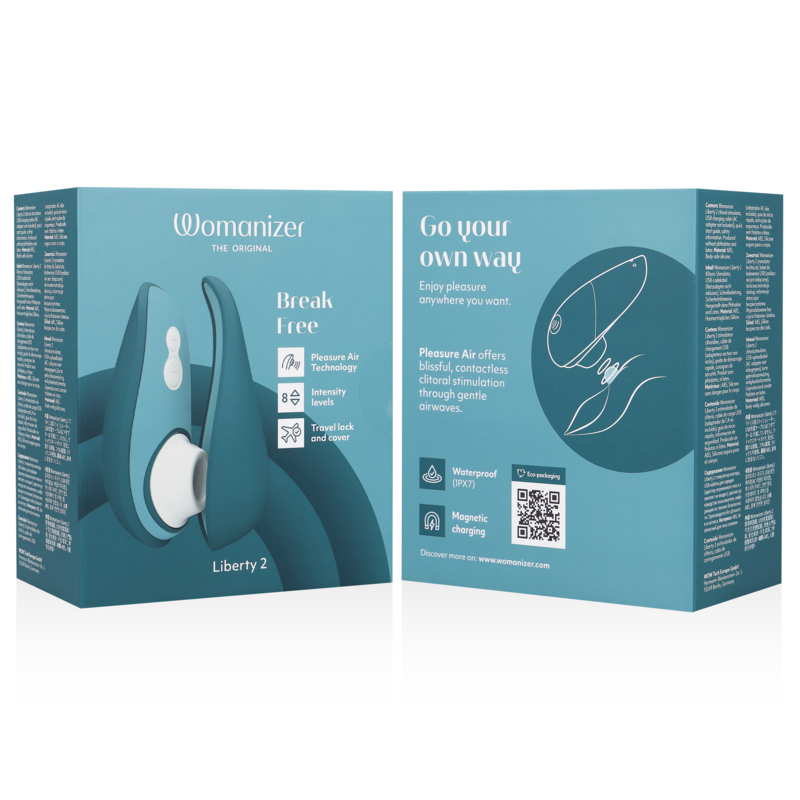 Womanizer Liberty 2 Estimulador de Clitoris & Sucker Azul