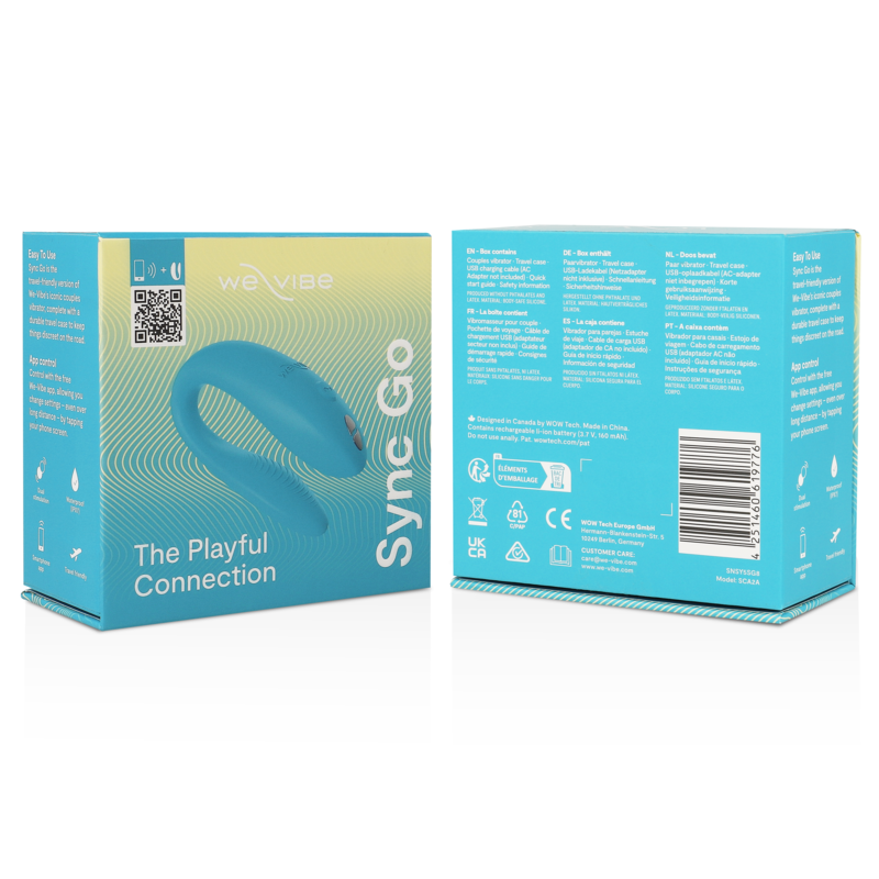 We-Vibe - Sync Go Estimulador Duplo Turquesa