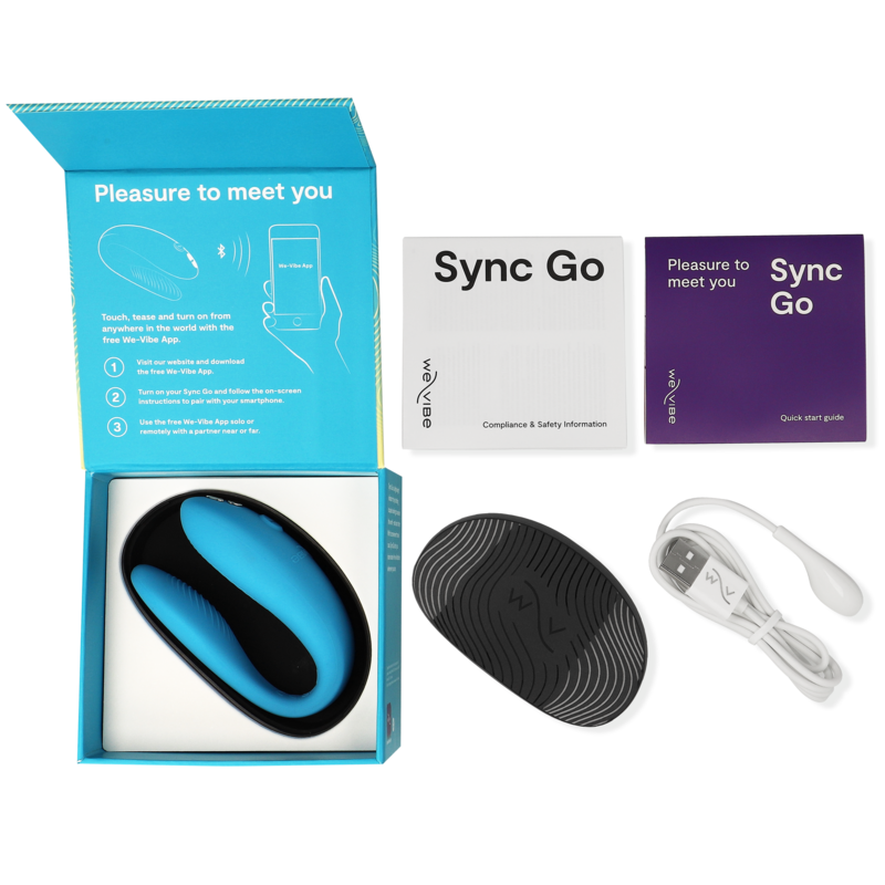 We-Vibe - Sync Go Estimulador Duplo Turquesa