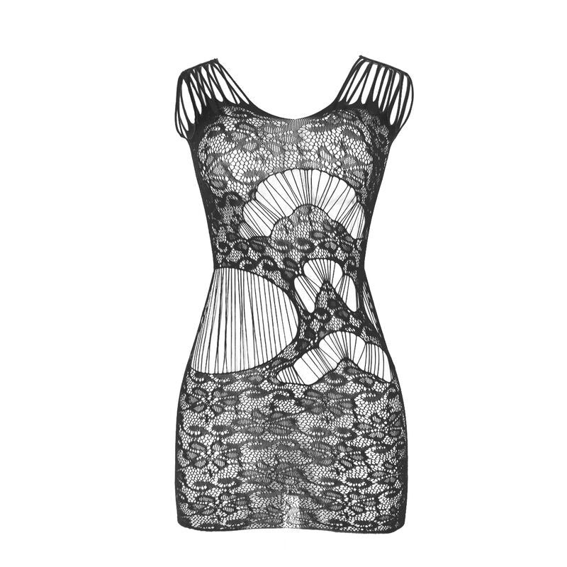 Subblime - 951771 Vestido Longo Com Costas Abertas Com Rede de Arrasto Preto Tamanho Único