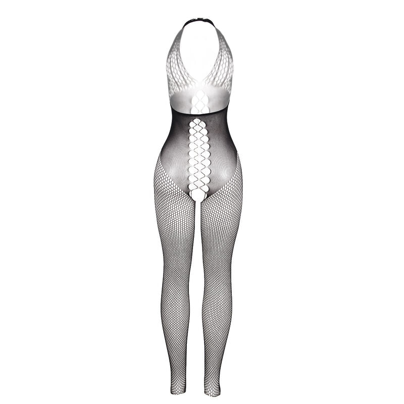 Subblime - 951832 Bodystocking com Costas Abertas e Detalhes Cruzados Preto Tamanho Único