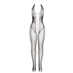Subblime - 951832 Bodystocking com Costas Abertas e Detalhes Cruzados Preto Tamanho Único