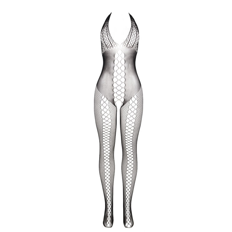 Subblime - 951832 Bodystocking com Costas Abertas e Detalhes Cruzados Preto Tamanho Único