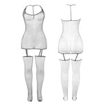 Subblime - 951955 Bodystocking de Rede Arrasto Brilhante Tamanho Único