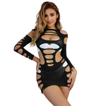 Subblime - 952266 Vestido Manga Longa Com Rede Elstica Preto Tamanho Único