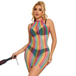 Subblime - 952341 Vestido Rainbow Fishnet Talla Única