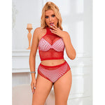 Subblime - 952402 Fishnet Set Com Diamantes Rosa Tamanho Único
