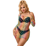 Subblime - 952426 Vestido de Manga Larga de Red Rainbow Talla Única