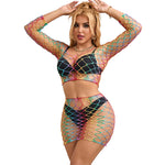 Subblime - 952440 2 Peas Fishnet Conjunto Manga Larga Arcoíris Talla Única
