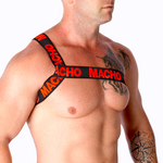 Macho - Arnês Romano Vermelho L/XL