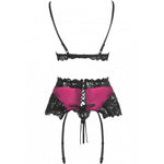 Livco Corsetti Fashion Nahir Lc 20214 Sutiã + Calcinha + Cinto-liga S/m