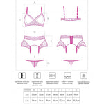 Livco Corsetti Fashion Nahir Lc 20214 Sutiã + Calcinha + Cinto-liga S/m