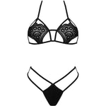 Livco Corsetti Fashion Jimena Lc 20216 Sujetador + Tanga Negro Talla Única