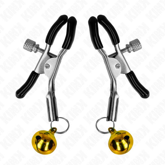Kink - Grampo de Bico Simples Dourado 6 cm