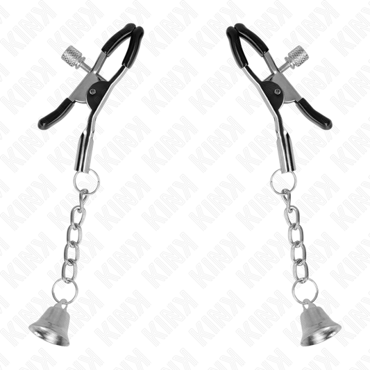 Kink - Pinças Pingente Sino Prata 6 cm