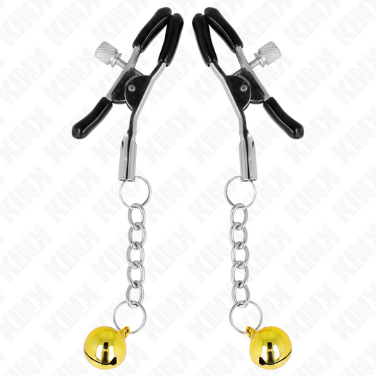 Kink - Pinças Pingente Jingle Bell Dourada 6 cm