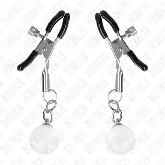 Kink - Grampos de Bico de Vidro Prata 6 cm