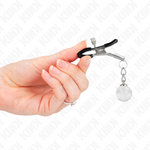 Kink - Grampos de Bico de Vidro Prata 6 cm